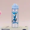 CR7 Cristiano Ronaldo Summer Sports Water Bottle – Large Capacity Transparent Plastic Cup, Portable Outdoor Drinking Bottle
