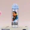 CR7 Cristiano Ronaldo Summer Sports Water Bottle – Large Capacity Transparent Plastic Cup, Portable Outdoor Drinking Bottle