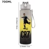 CR7 Cristiano Ronaldo 750ml Sports Water Bottle – Leak Proof Portable Football Fitness Drinking Cup for Outdoor Sports