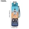CR7 Cristiano Ronaldo 750ml Sports Water Bottle – Leak Proof Portable Football Fitness Drinking Cup for Outdoor Sports