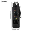 CR7 Cristiano Ronaldo 750ml Sports Water Bottle – Leak Proof Portable Football Fitness Drinking Cup for Outdoor Sports